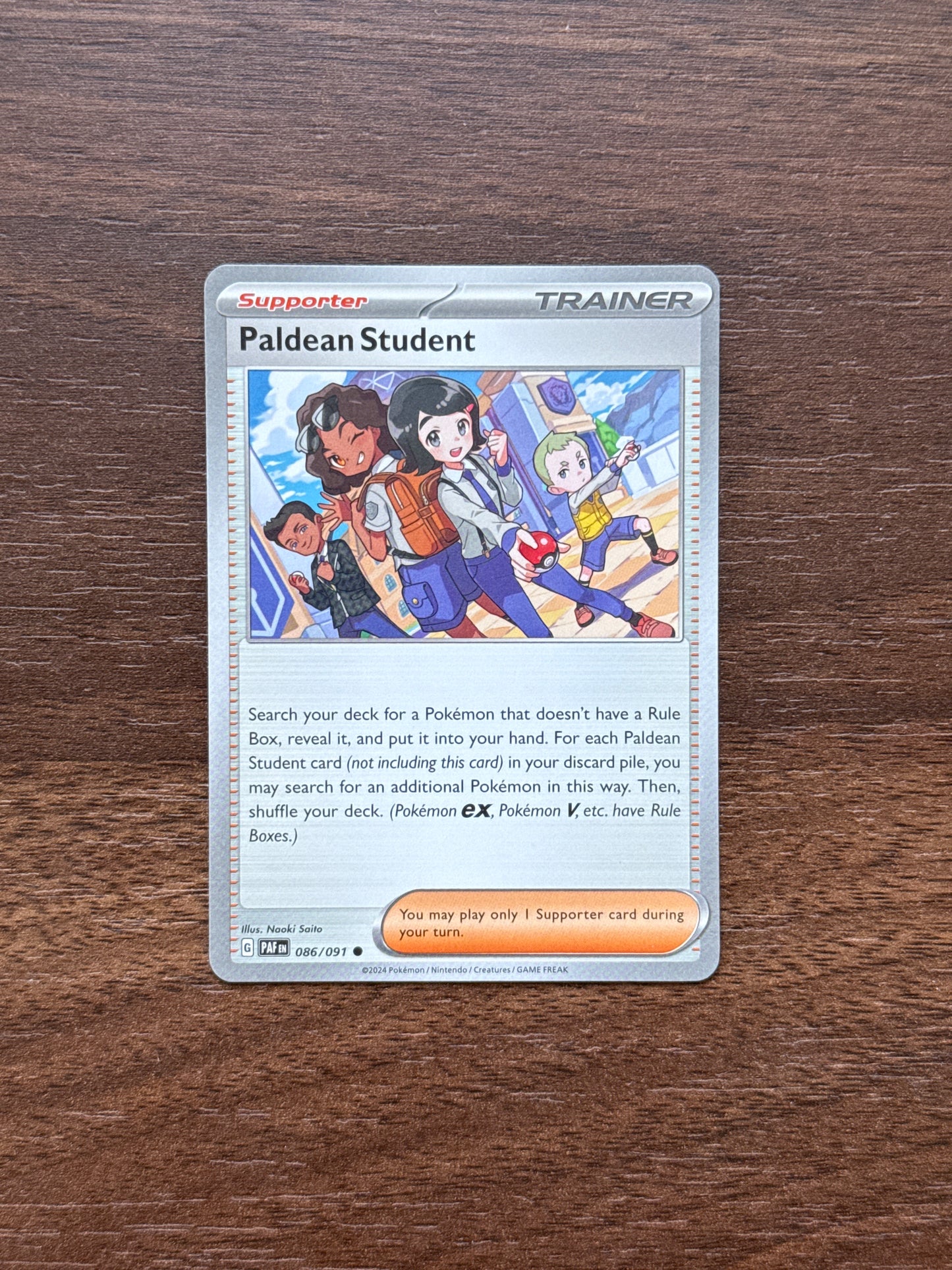 086/091 | Paldean Student Common | Paldean Fates