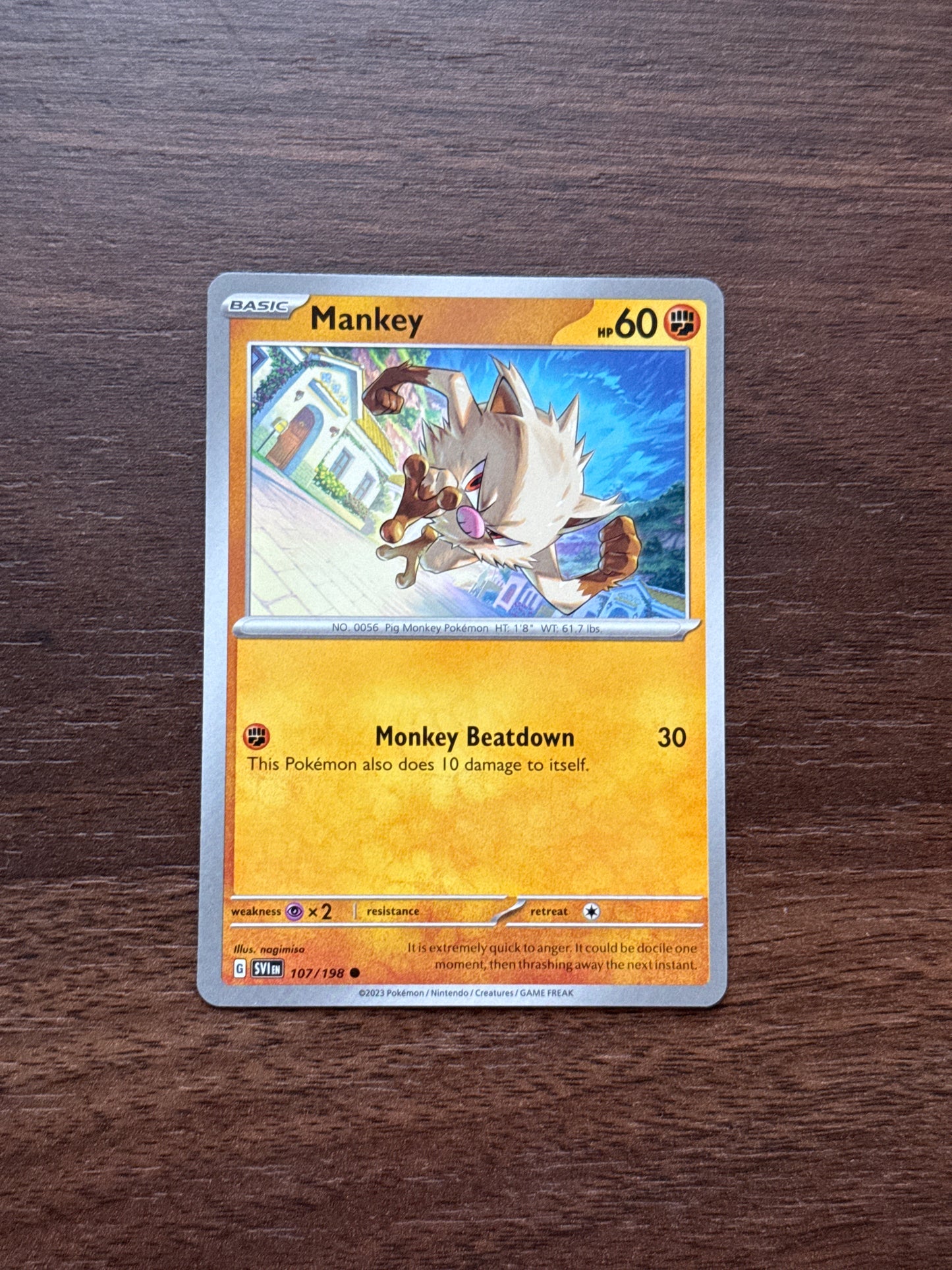 107/198 | Mankey Common | Scarlet & Violet Base