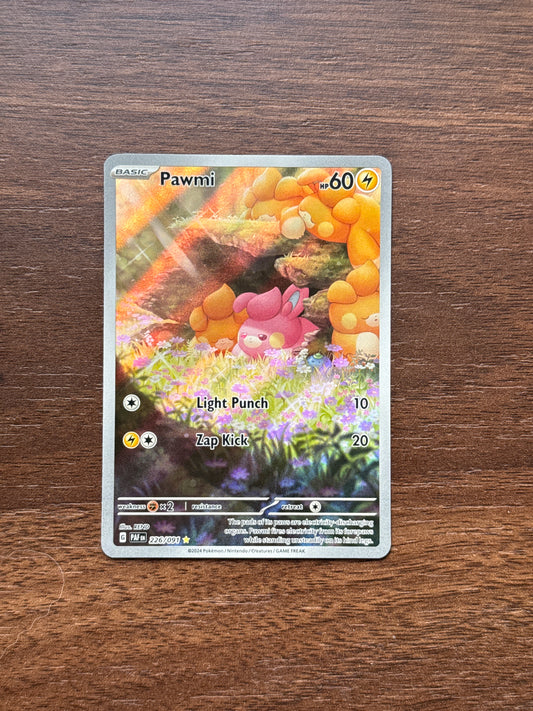 226/091 | Pawmi Illustration Rare | Paldean Fates