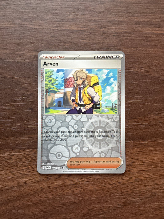 166/198 | Arven Rev Holo | Scarlet & Violet Base