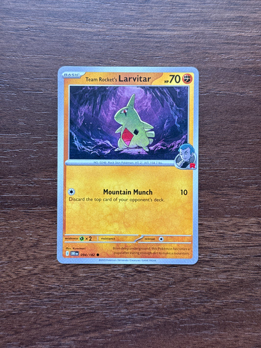 094/182 | Team Rocket’s Larvitar Common | Destined Rivals
