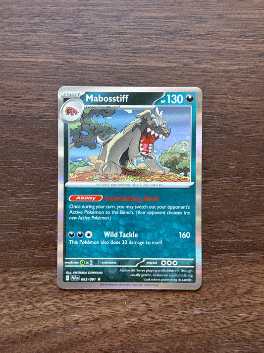 063/091 | Mabosstiff Holo | Paldean Fates
