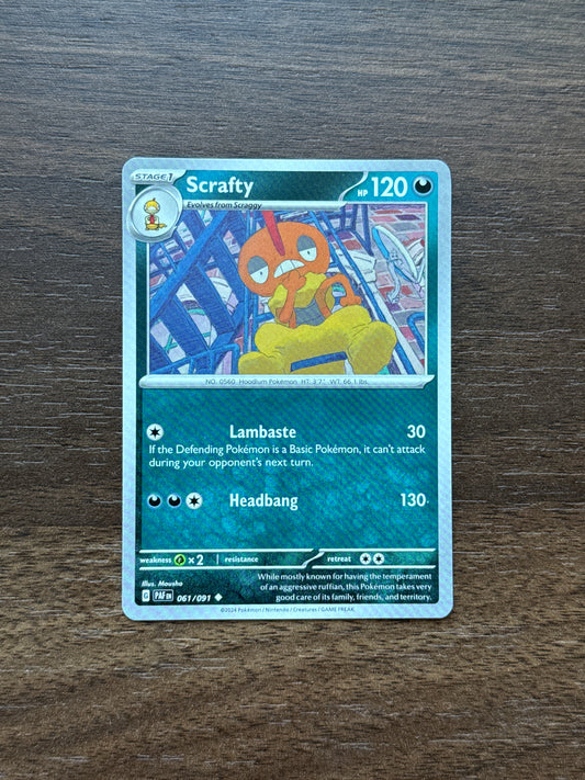 061/091 | Scrafty Common | Paldean Fates