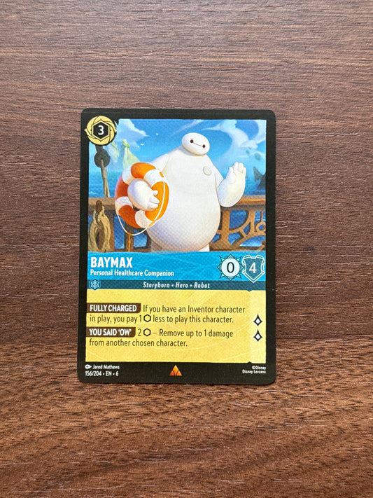 156/204 | Baymax Rare Card | Azurite Sea