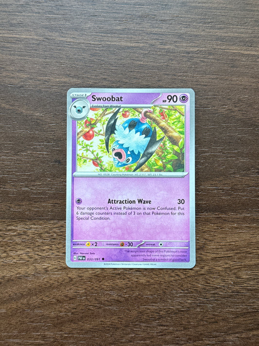 033/091 | Swoobat Common | Paldean Fates
