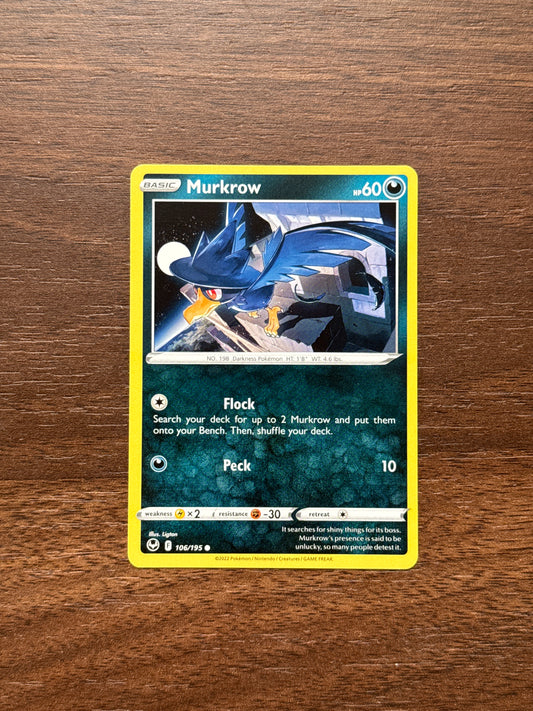 106/195 | Murkrow Common | Silver Tempest