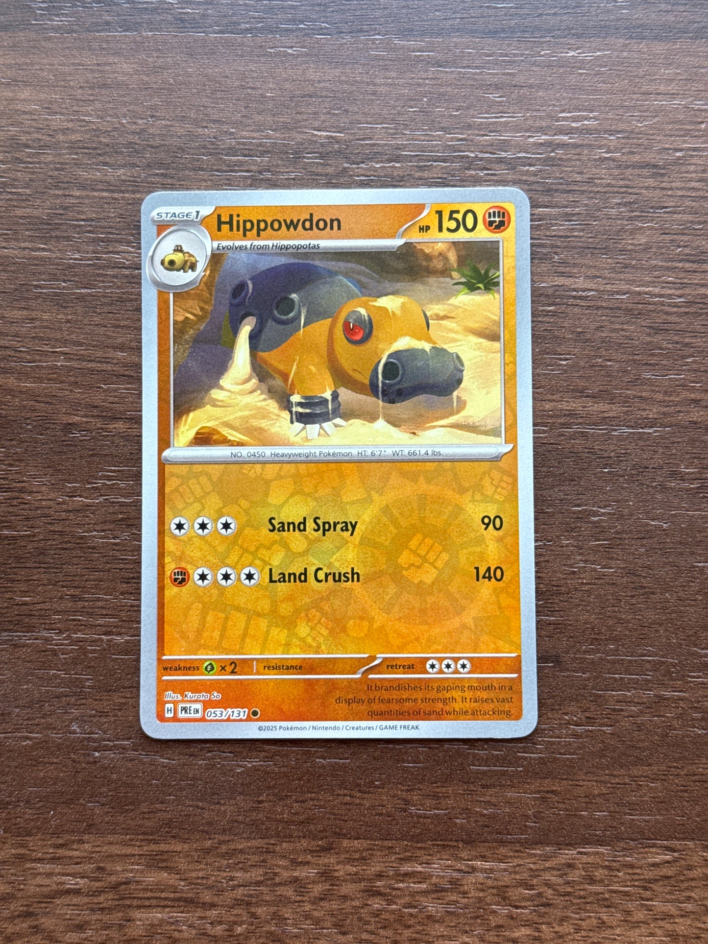 053/131 | Hippowdon Rev Holo | Prismatic Evolutions