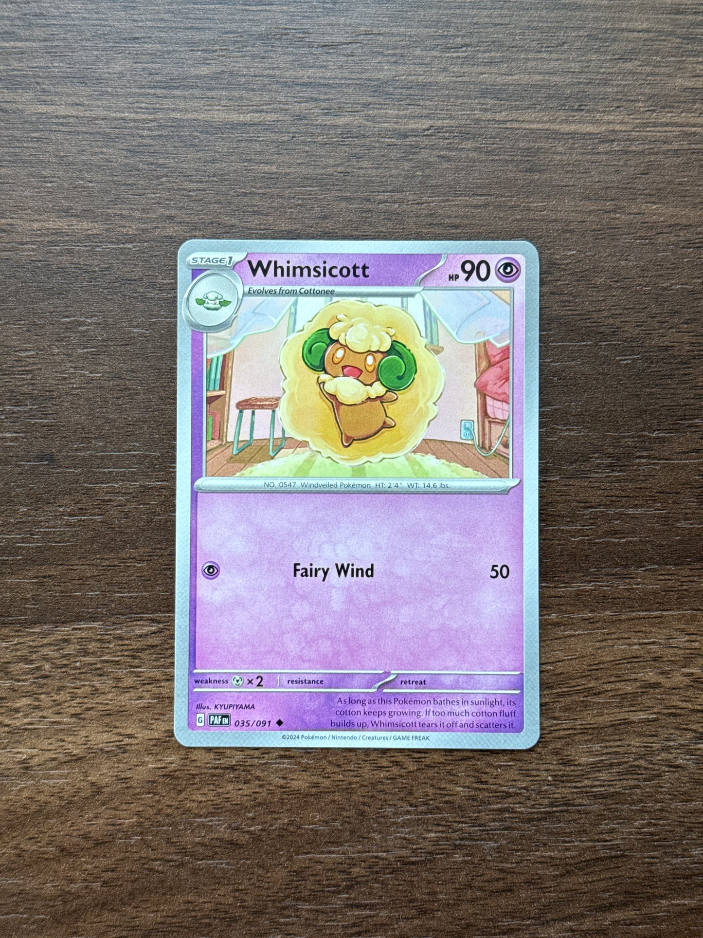 035/091 | Whimsicott Common | Paldean Fates