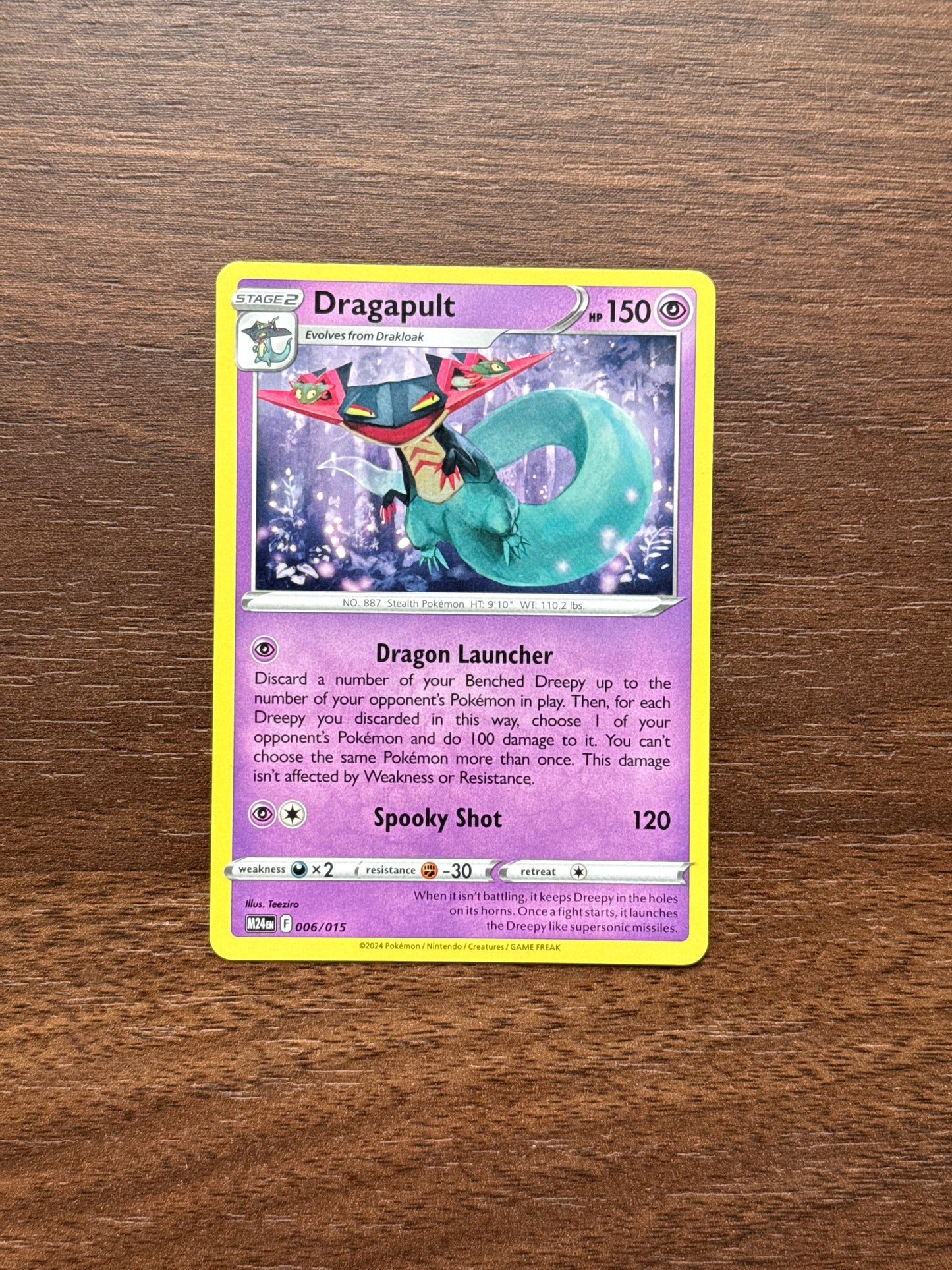 006/015 | Dragapult Common | McDonald's Dragon Discovery