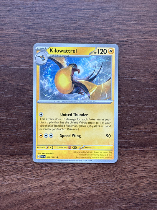 022/091 | Kilowattrel Common | Paldean Fates