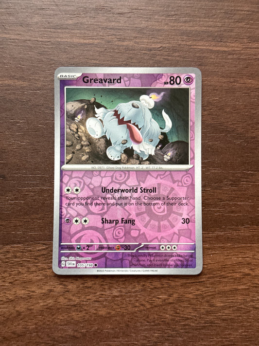 105/198 | Greavard Rev Holo | Scarlet & Violet Base