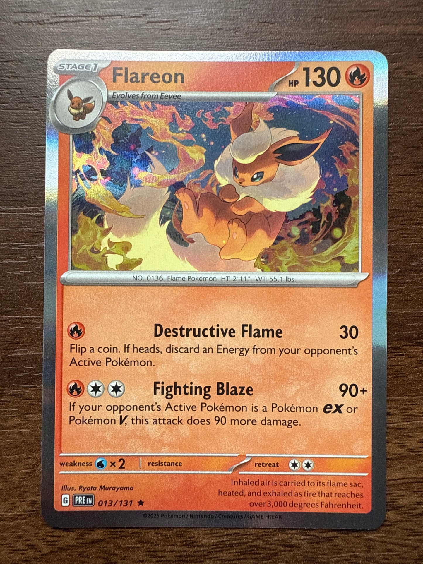 Flareon Holo | Prismatic Evolutions | 013/131