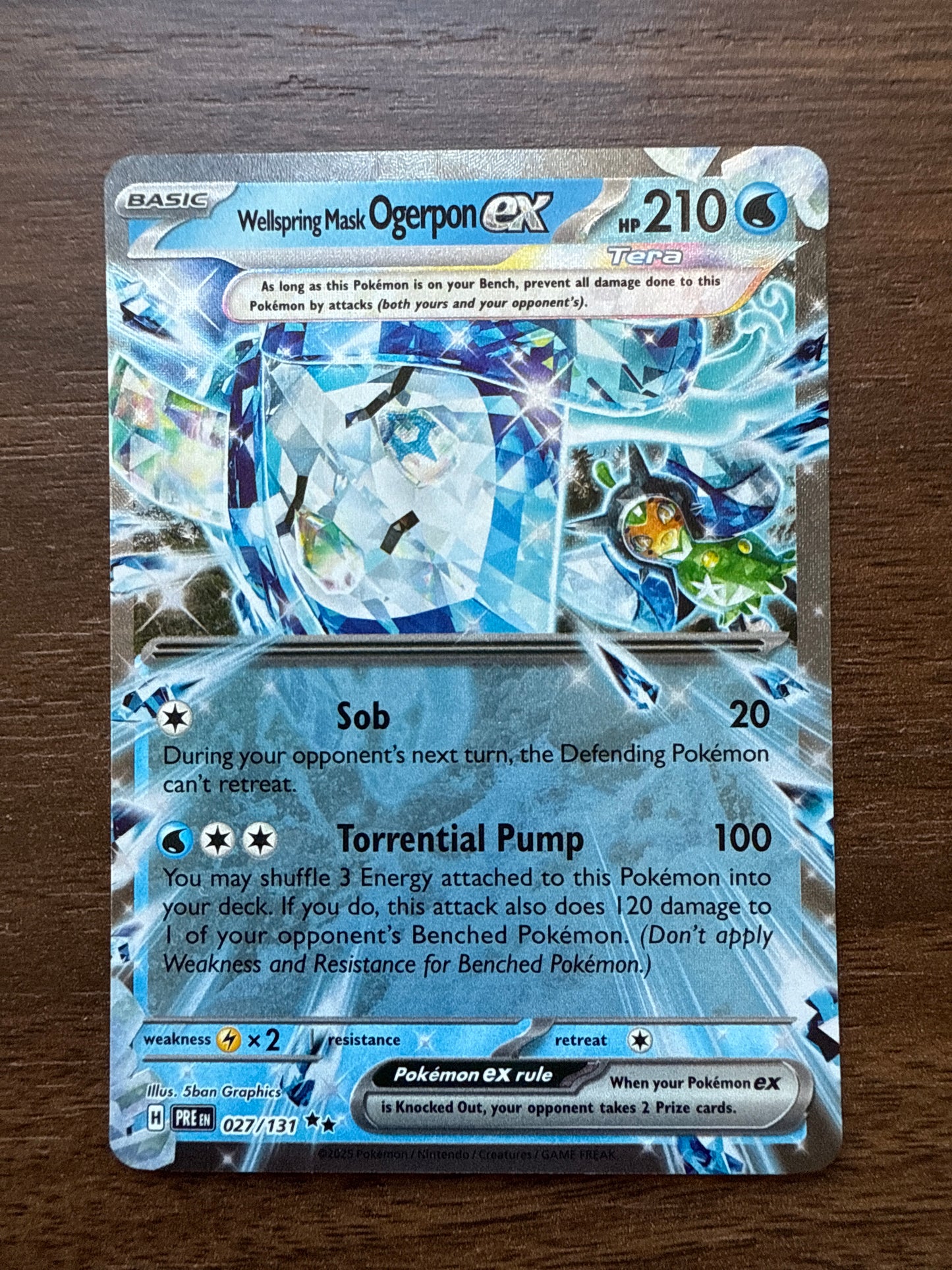 Wellspring Mask Ogerpon Ex | Prismatic Evolutions | 027/131