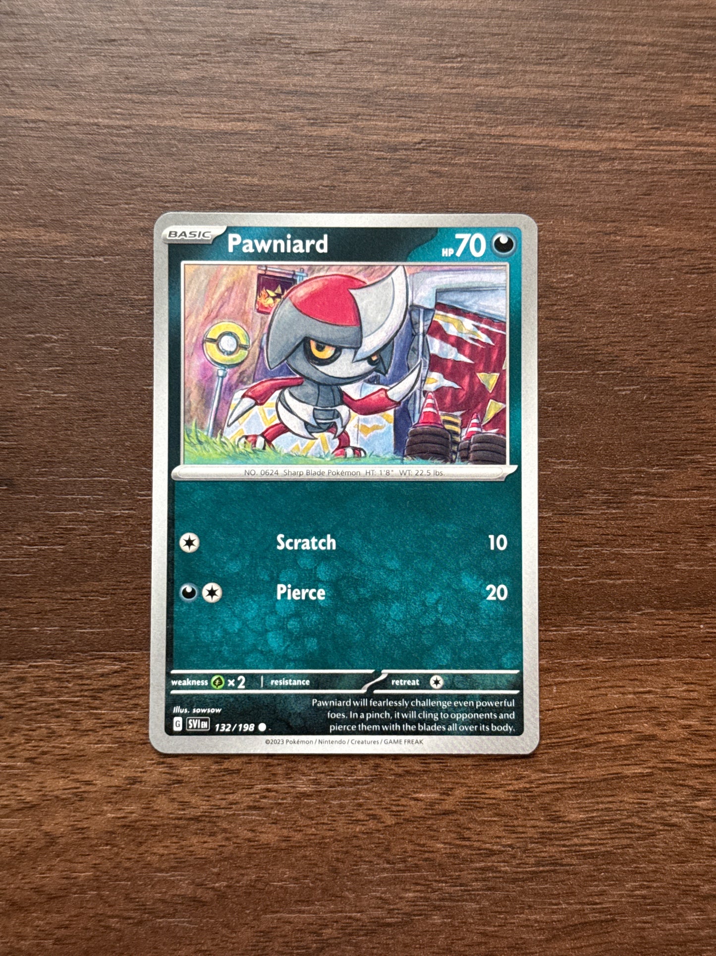 132/198 | Pawniard Common | Scarlet & Violet Base