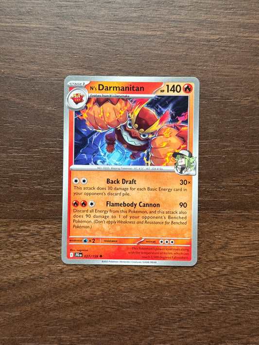 027/159 | N's Darmanitan Common | Journey Together