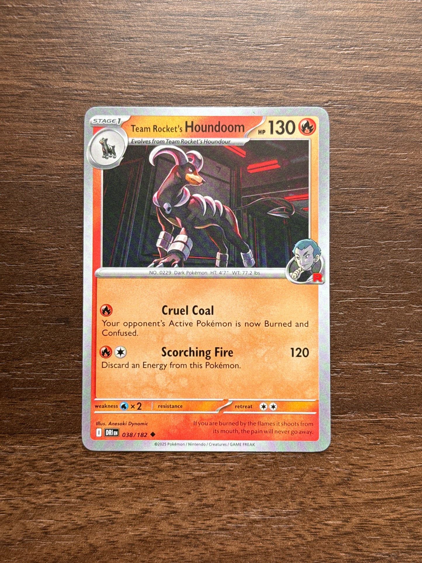 038/182 | Team Rocket’s Houndoom Common | Destined Rivals