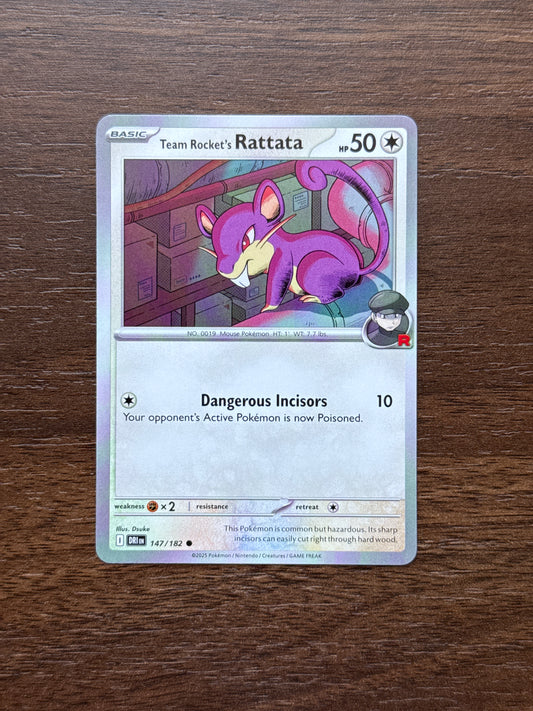 147/182 | Team Rocket’s Rattata Common | Destined Rivals