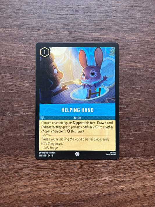 164/204 | Helping Hand Sea Common Card | Azurite Sea