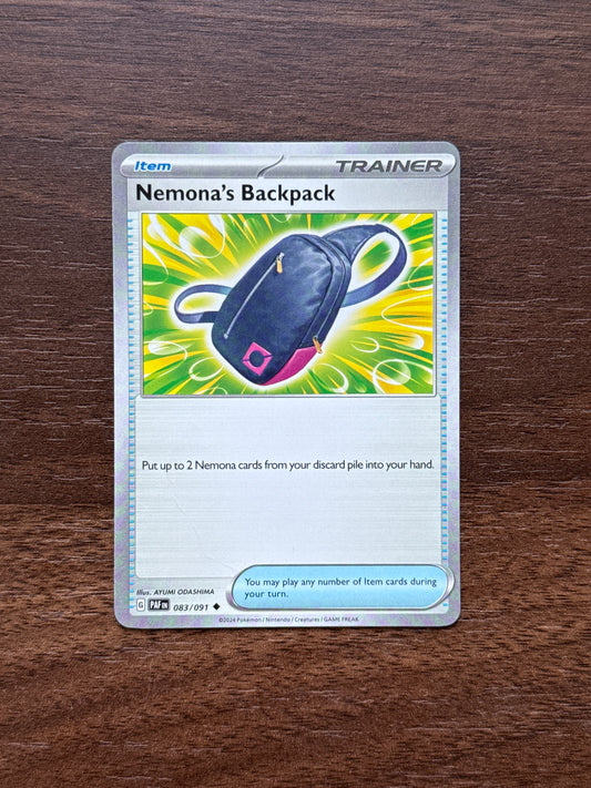 083/091 | Nemona's Backpack Common | Paldean Fates