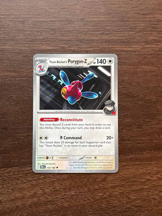 155/182 | Team Rocket's Porygon Z Common | Destined Rivals