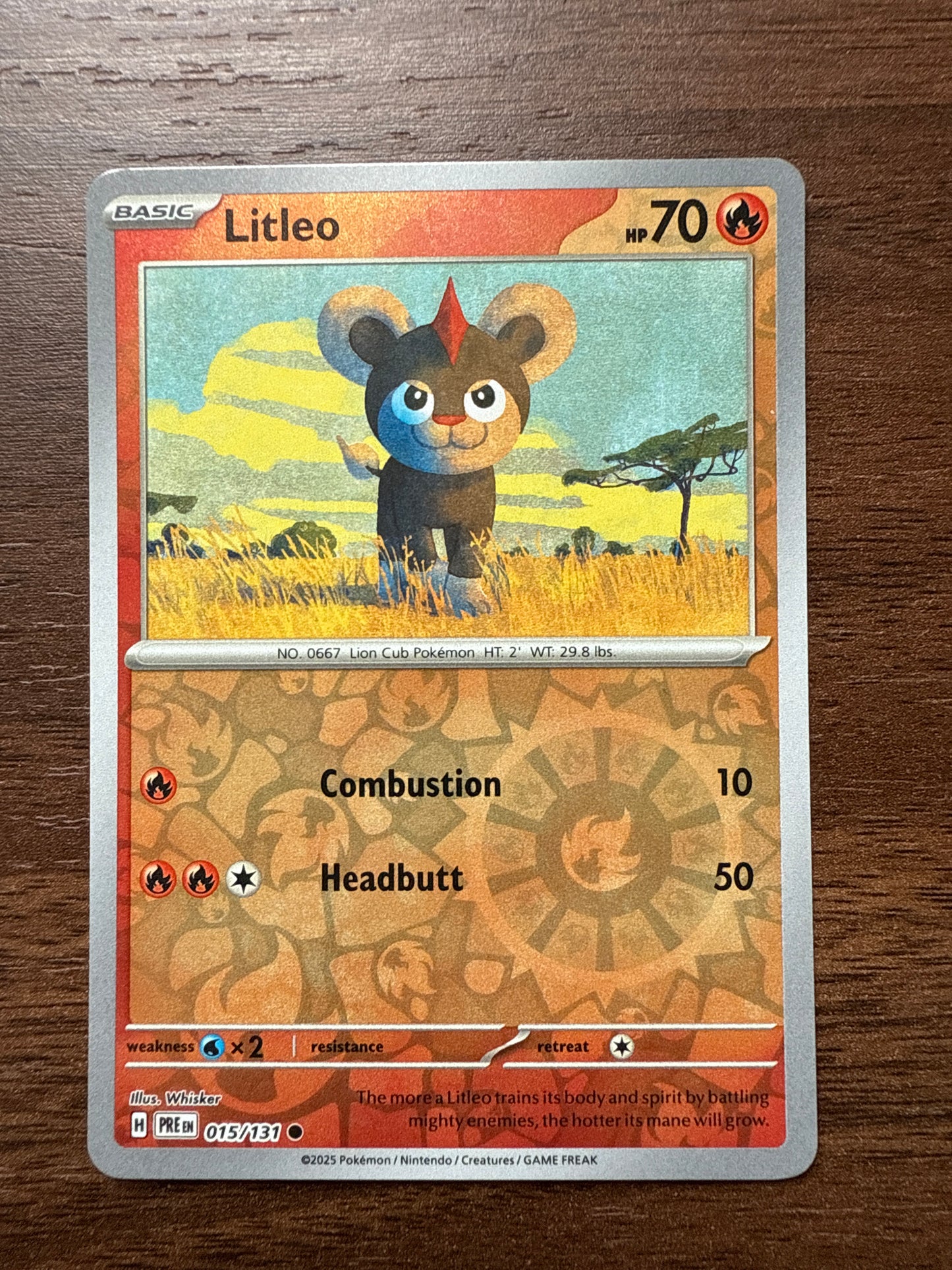 Litleo Reverse Holo | Prismatic Evolutions | 015/131