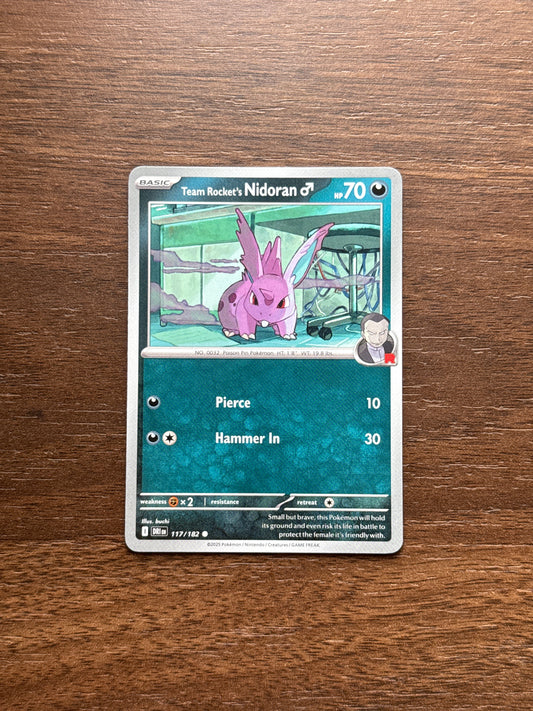 117/182 | Team Rocket’s Nidoran Common | Destined Rivals