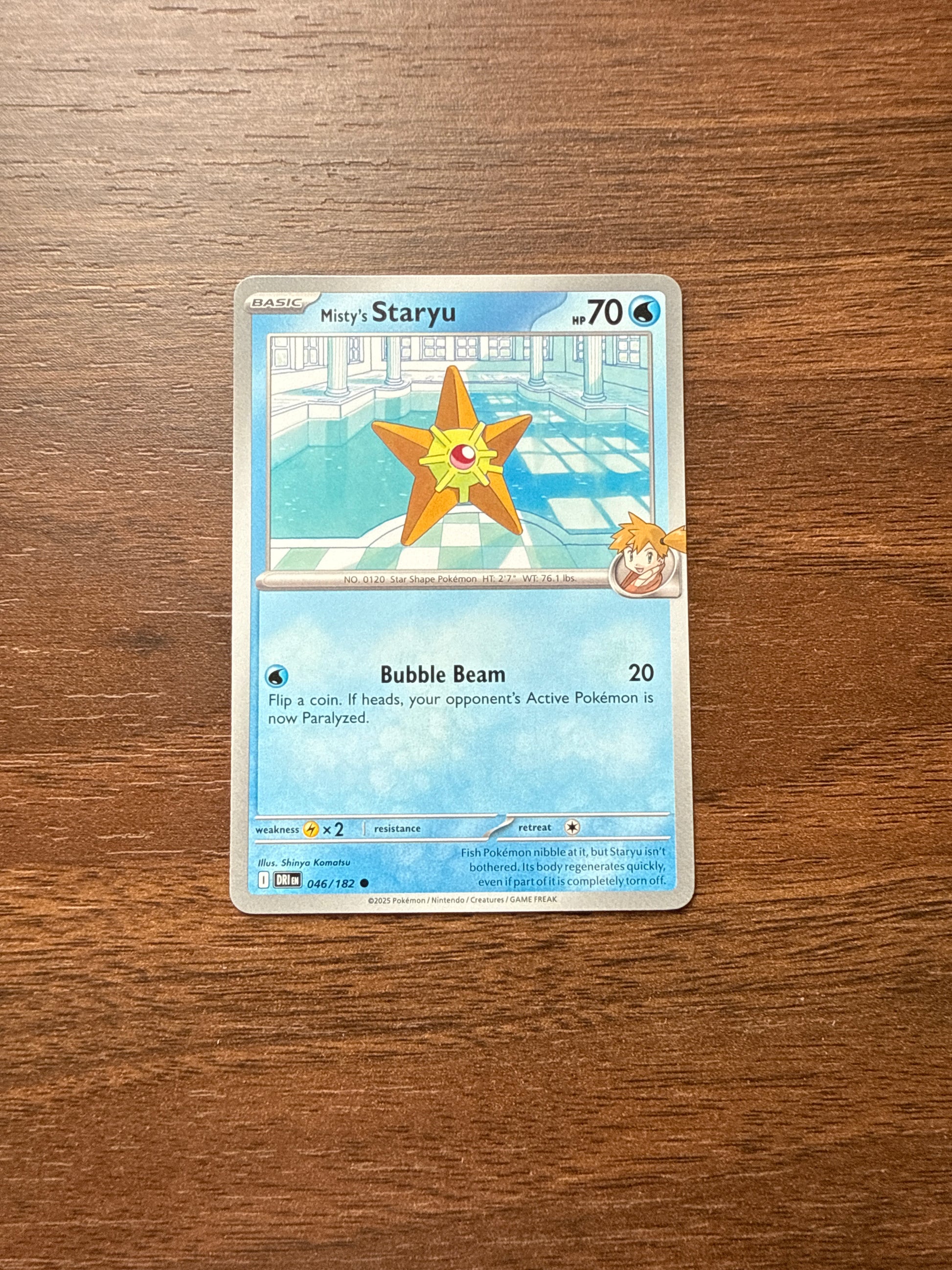 Misty's Staryu Common Card 046/182 | Pokemon Destined Rivals | The Card Table Misty's Staryu Common Card 046/182 | Pokemon Destined Rivals | The Card Table