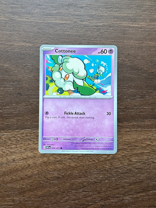 034/091 | Cottonee Common | Paldean Fates