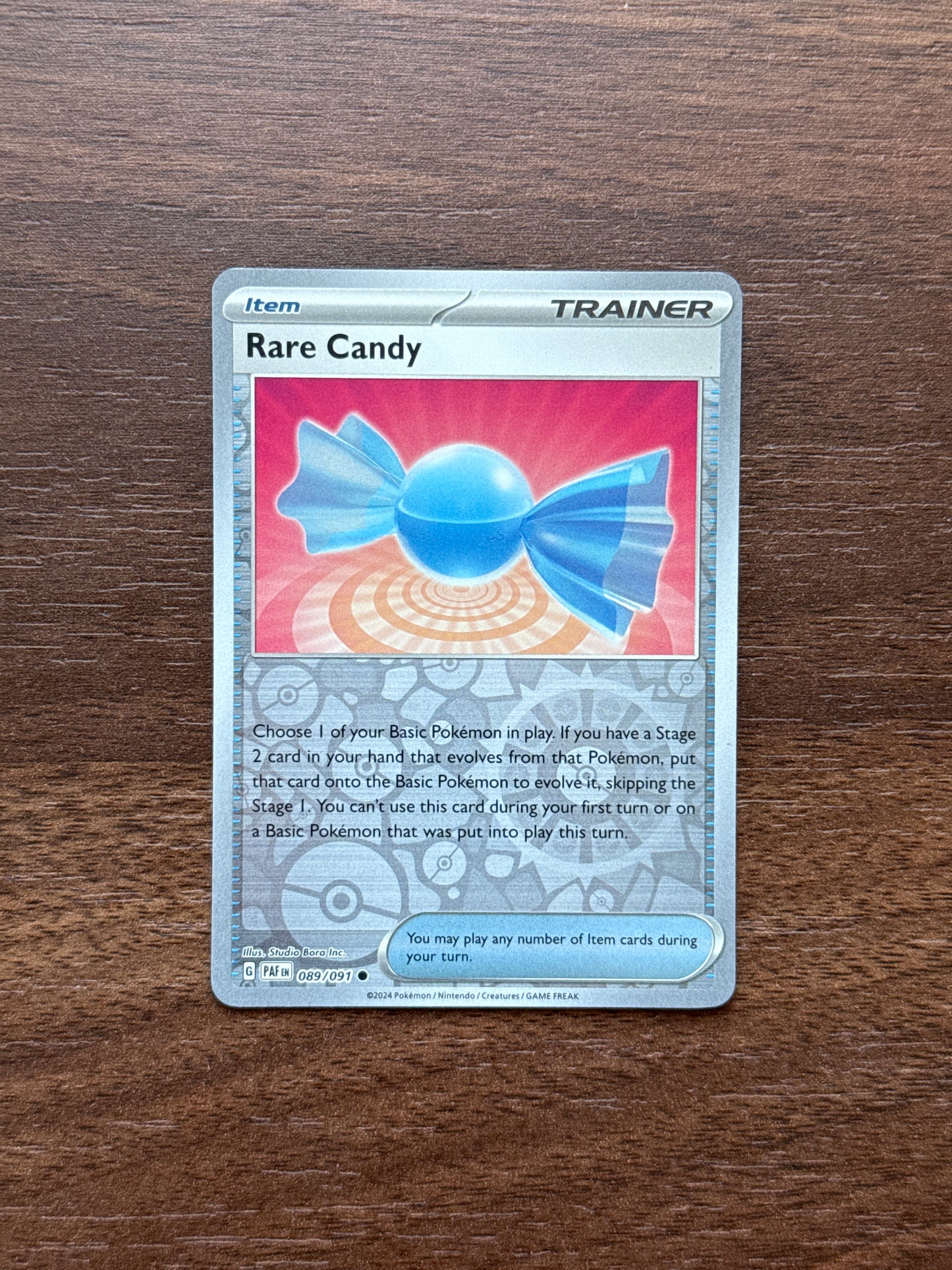 089/091 | Rare Candy Rev Holo | Paldean Fates