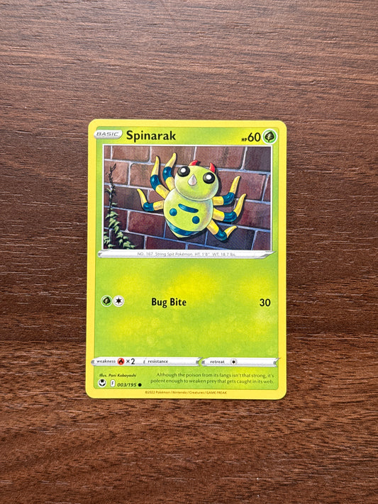 003/195 | Spinarak Common | Silver Tempest