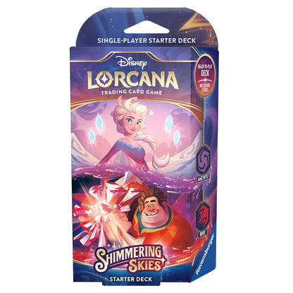 Disney Lorcana | Shimmering Skies Starter Deck - Elsa & Wreck-It Ralph