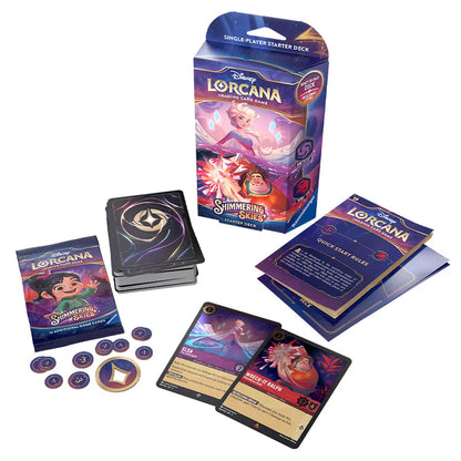 Disney Lorcana | Shimmering Skies Starter Deck - Elsa & Wreck-It Ralph