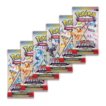 Pokemon Prismatic Evolutions | Booster Bundle - 6 Packs | The Card Table Pokemon Prismatic Evolutions | Booster Bundle - 6 Packs | The Card Table